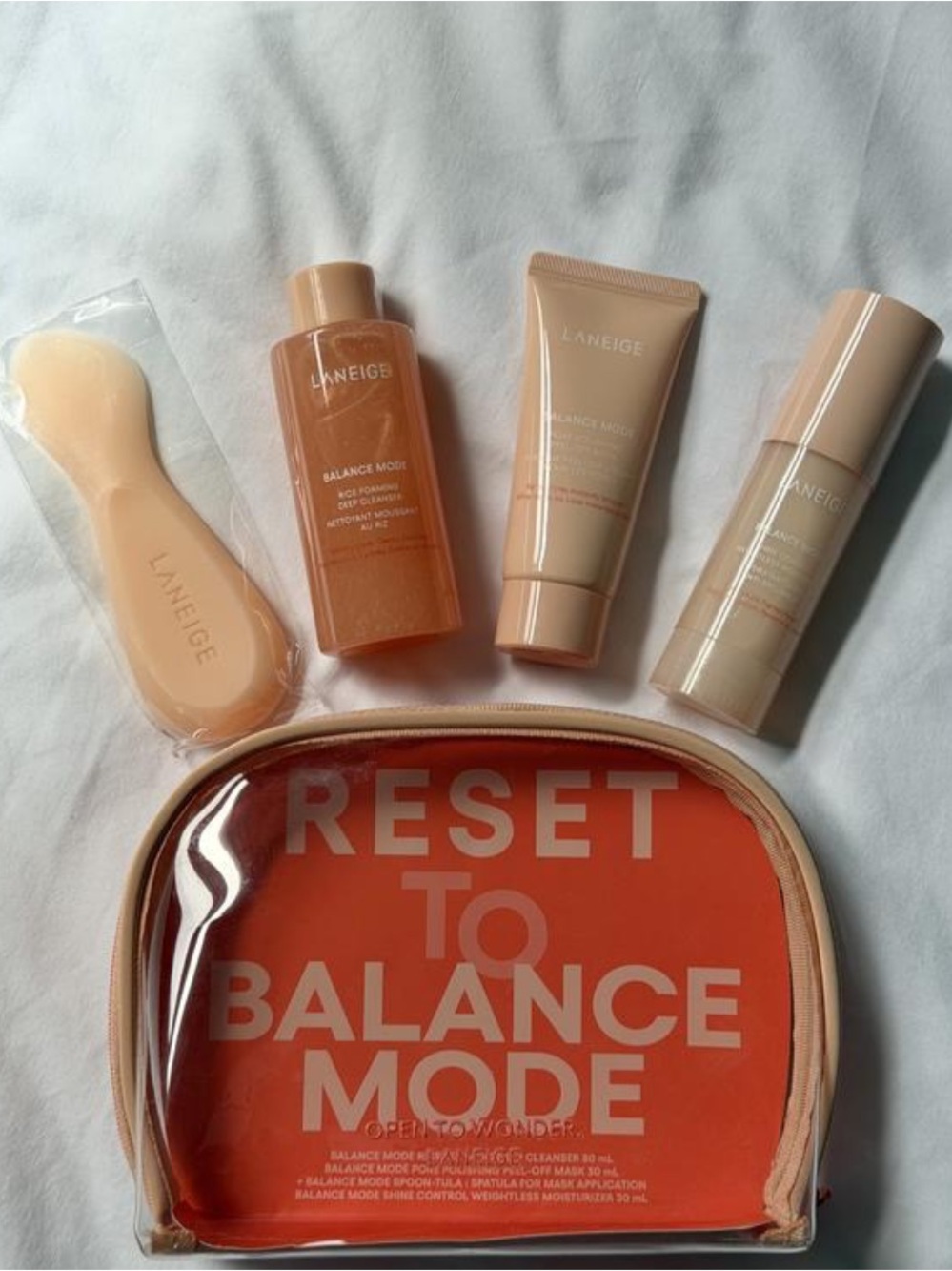 LANEIGE 
Reset to Balance Mode Kit - Routine Set for Skin+ Pore + Shine Control
